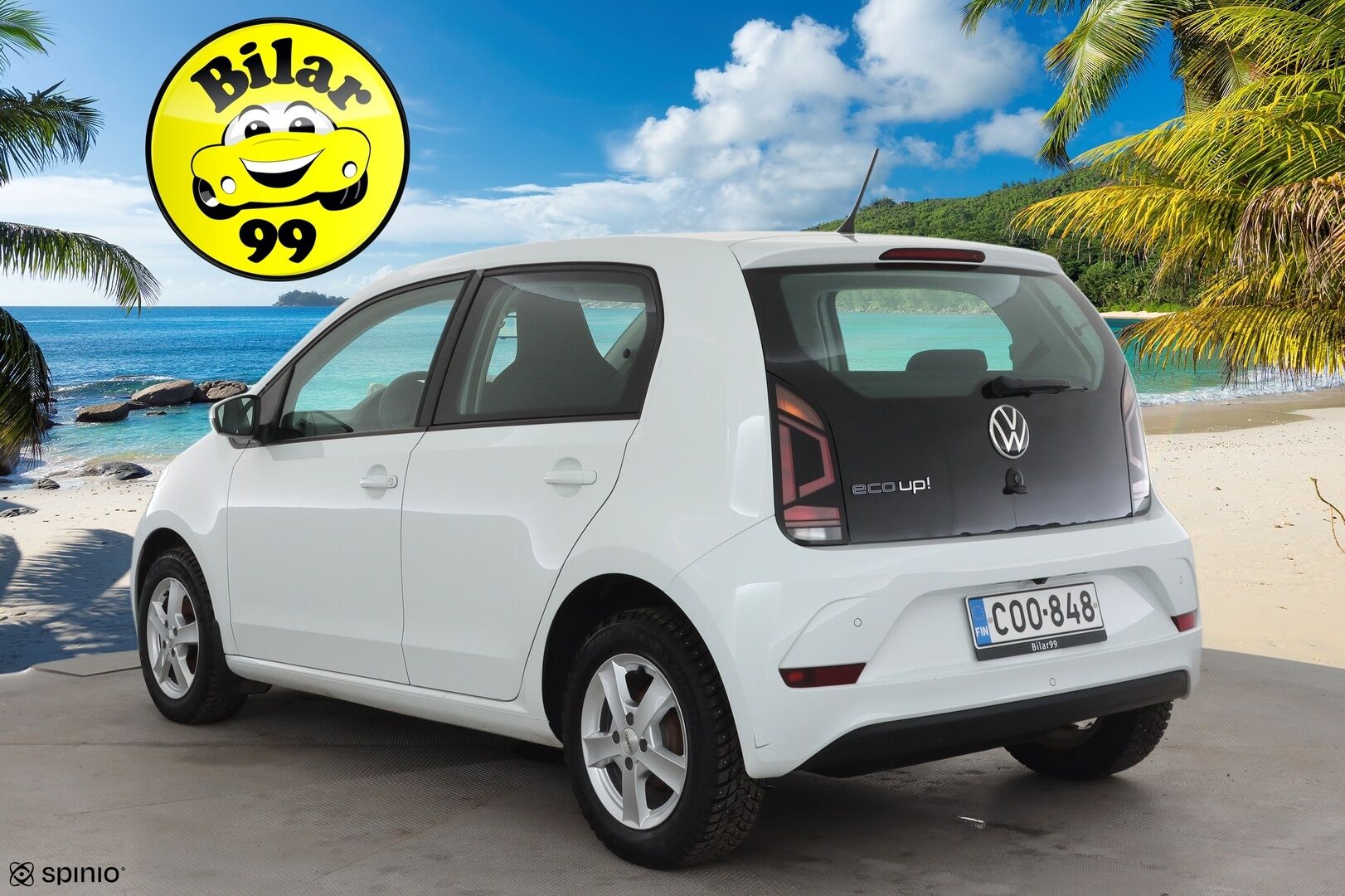 Volkswagen up! 2020 eco up! 1,0 50 kW * Vakkari / P.kamera / Bluetooth / Auto.ilmastointi / 2xRenkaat * - 1.Om Suomi-auto / Juuri huollettu