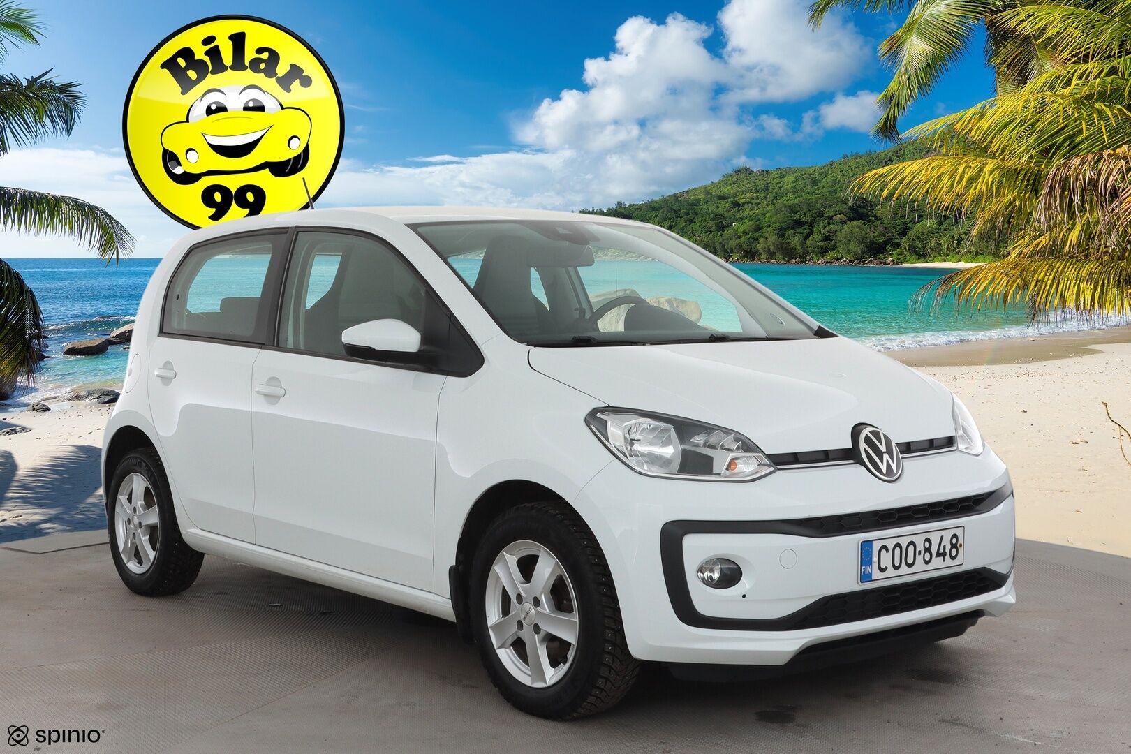 Volkswagen up! 2020 eco up! 1,0 50 kW * Vakkari / P.kamera / Bluetooth / Auto.ilmastointi / 2xRenkaat * - 1.Om Suomi-auto / Juuri huollettu