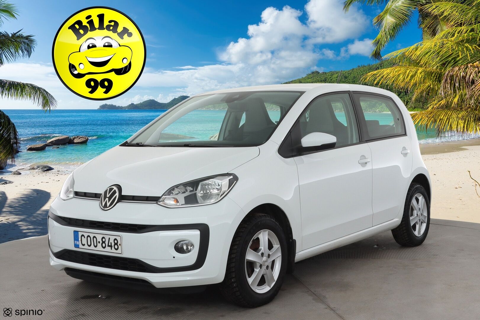 Volkswagen up! 2020 eco up! 1,0 50 kW * Vakkari / P.kamera / Bluetooth / Auto.ilmastointi / 2xRenkaat * - 1.Om Suomi-auto / Juuri huollettu