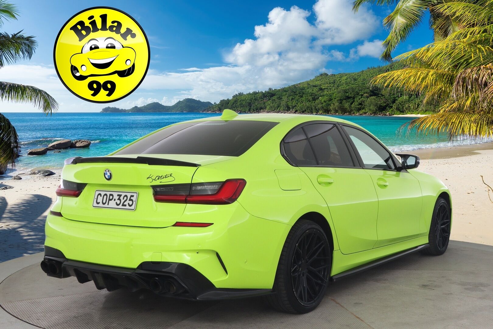 BMW 330 2019 G20 Sedan 330e A Charged Edition * M-Sport ulkonäkö / Tähtikatto / LED / ACC /  Apple&Andoird / Sport-Penkit / Ambient * - * Näyttävä Väri / 19'' erikoisvanteet * 