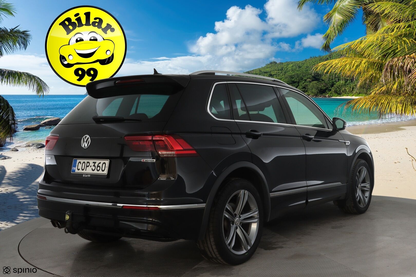 Volkswagen Tiguan 2020 R-Line 2,0 TDI SCR 110 kW 4MOTION DSG * Webasto / Koukku / Adapt.Vakkari / LED / Navi / Digimittari / Kangas-Alcantara - Suomi-auto / Kahdet Renkaat