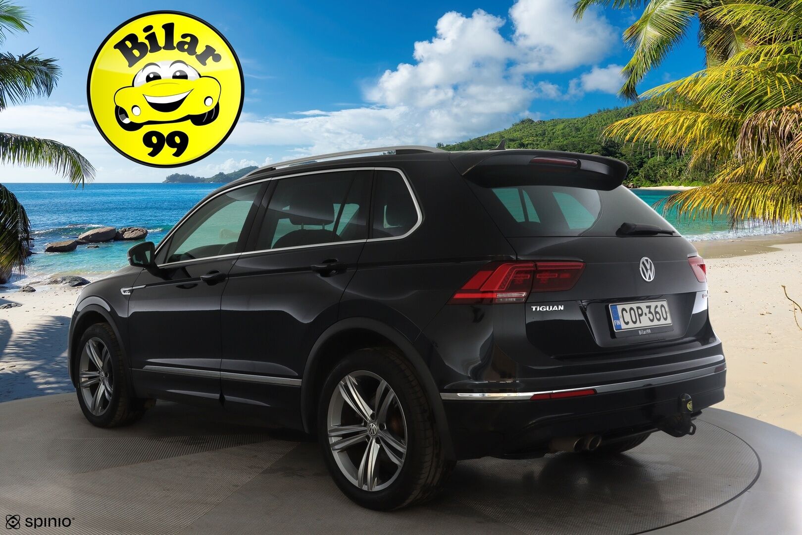 Volkswagen Tiguan 2020 R-Line 2,0 TDI SCR 110 kW 4MOTION DSG * Webasto / Koukku / Adapt.Vakkari / LED / Navi / Digimittari / Kangas-Alcantara - Suomi-auto / Kahdet Renkaat