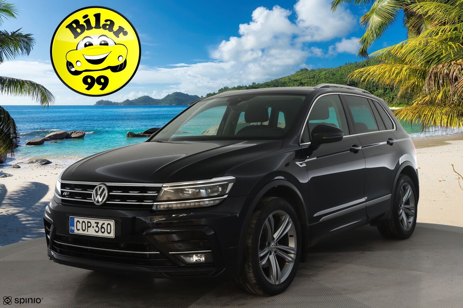Volkswagen Tiguan 2020 R-Line 2,0 TDI SCR 110 kW 4MOTION DSG * Webasto / Koukku / Adapt.Vakkari / LED / Navi / Digimittari / Kangas-Alcantara - Suomi-auto / Kahdet Renkaat