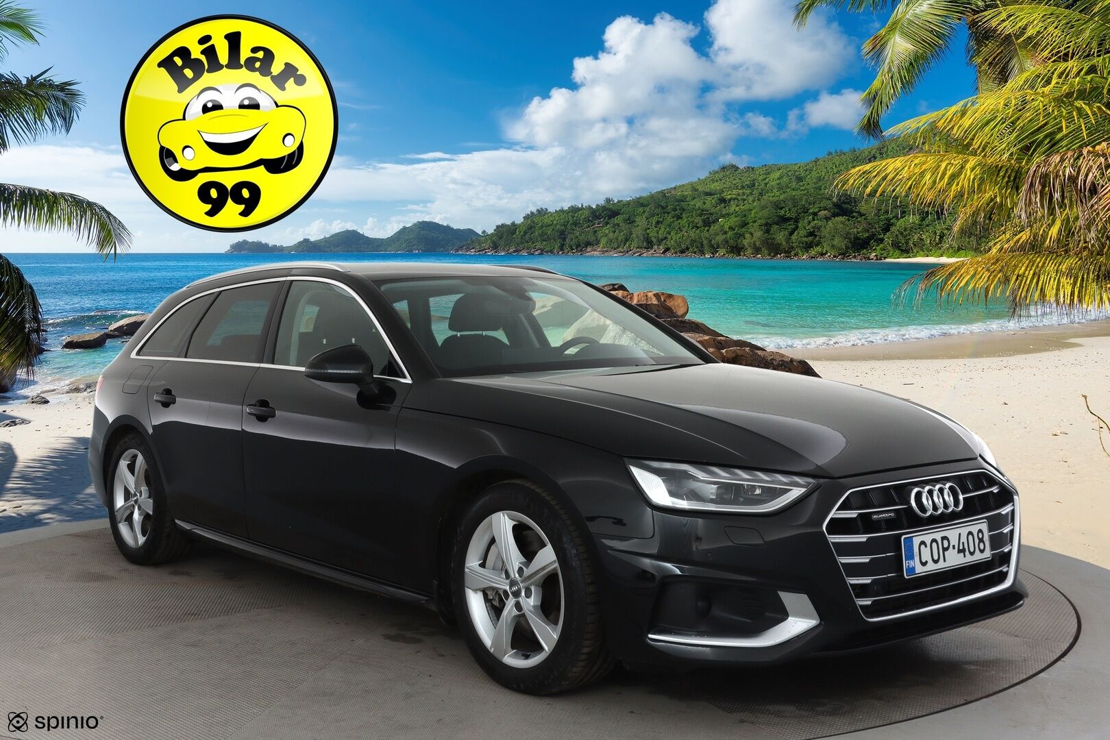 Audi A4 2020 Avant Business Advanced 45 TFSI 180 kW MHEV quattro S tronic **Webasto / Vakkari / Digimittaristo / KeylessGo / Navi** - 3,99 % KORKOTARJOUS TÄHÄN AUTOON - Suomi-auto / Kahdet renkaat aluvanteilla