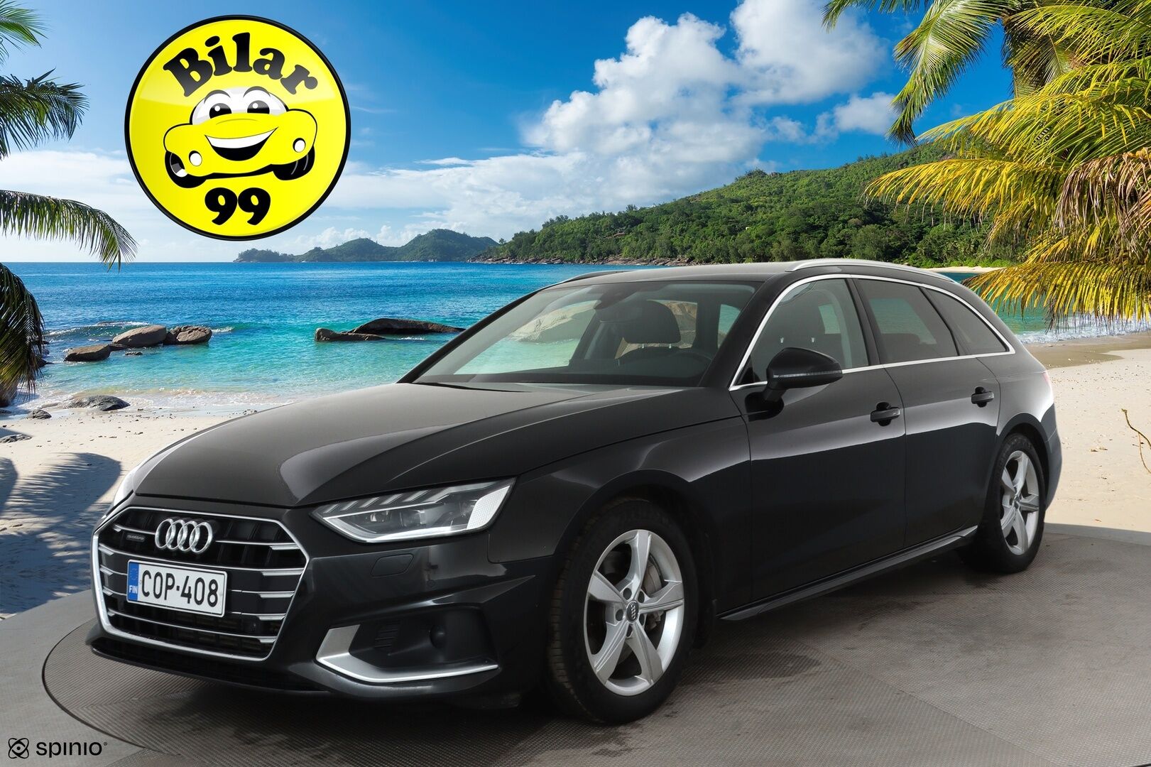 Audi A4 2020 Avant Business Advanced 45 TFSI 180 kW MHEV quattro S tronic **Webasto / Vakkari / Digimittaristo / KeylessGo / Navi** - 3,99 % KORKOTARJOUS TÄHÄN AUTOON - Suomi-auto / Kahdet renkaat aluvanteilla
