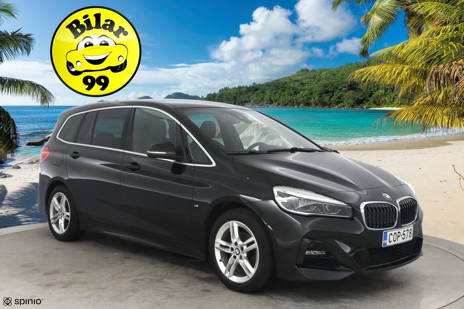 BMW 216 2020 i Gran Tourer Business M Sport F46 * HUD / LED / Sähkökontti / Vetokoukku / Tutkat / Proffa navi * - Huippuvarusteet! / Huollot ok / Renkaat ajokuntoiset / Suomi-auto *