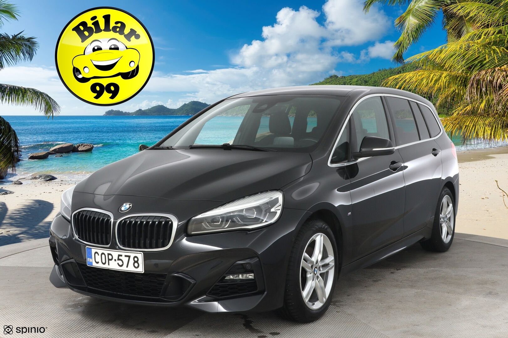 BMW 216 2020 F46 M-sport * HUD / LED / Sähkökontti / Vetokoukku / Tutkat / Proffa navi * - Huippuvarusteet! / Huollot ok / Renkaat ajokuntoiset / Suomi-auto *