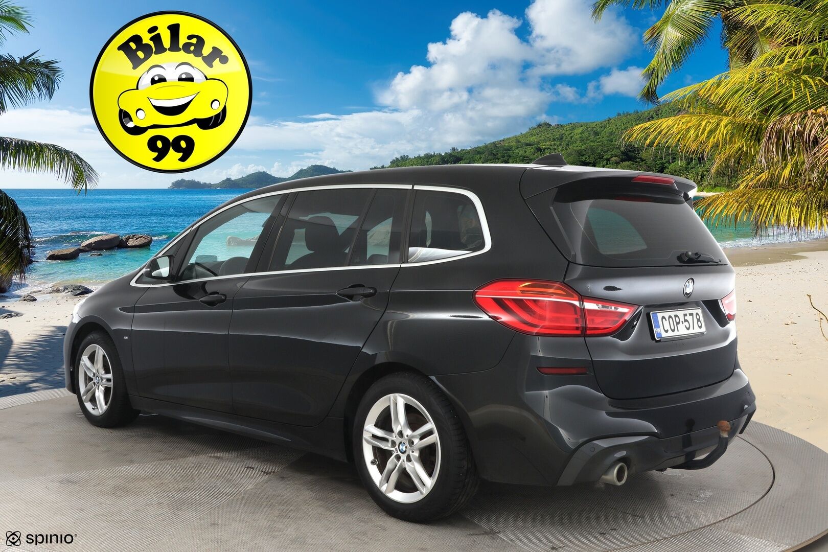 BMW 216 2020 F46 M-sport * HUD / LED / Sähkökontti / Vetokoukku / Tutkat / Proffa navi * - Huippuvarusteet! / Huollot ok / Renkaat ajokuntoiset / Suomi-auto *