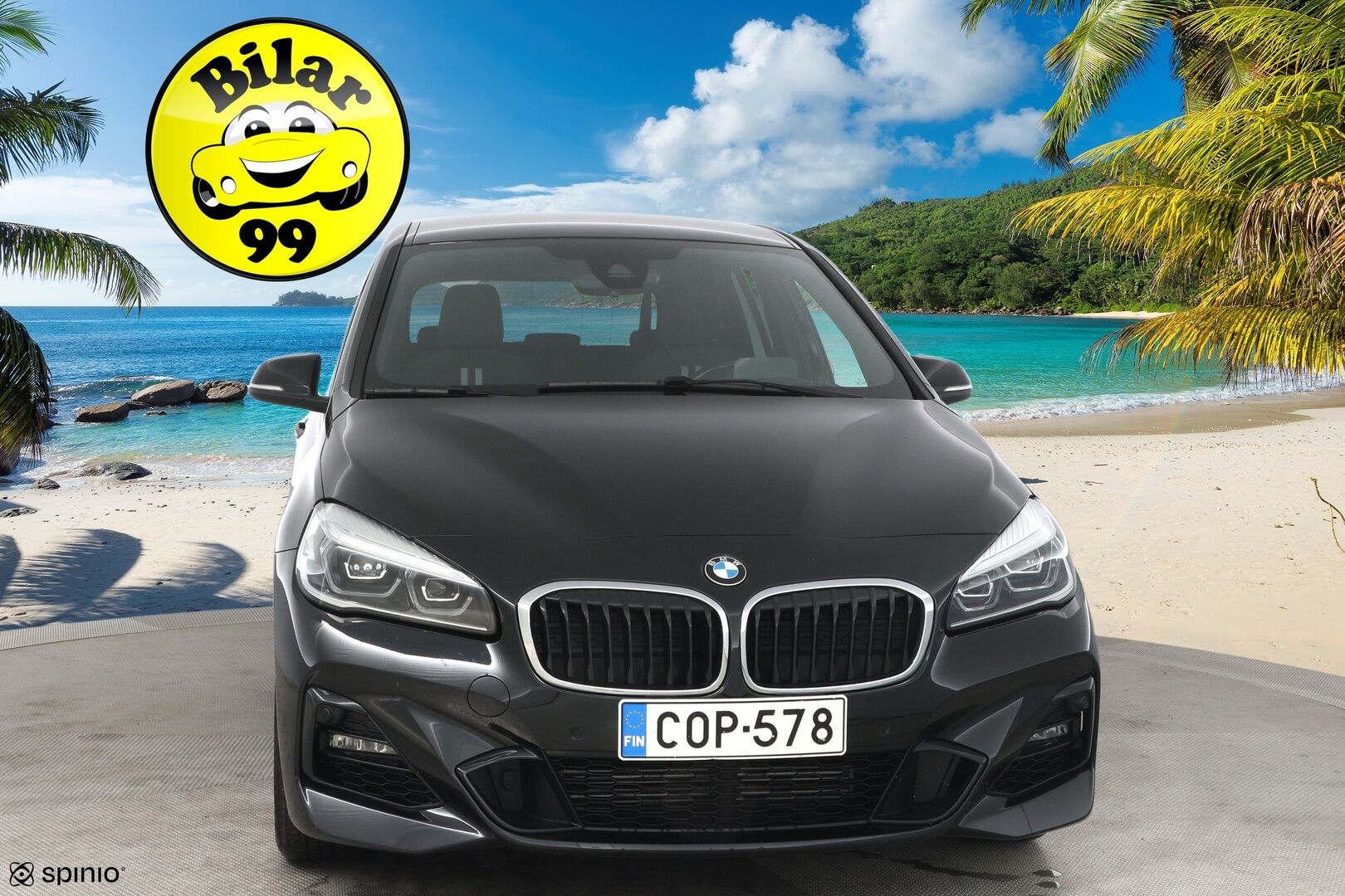 BMW 216 2020 F46 M-sport * HUD / LED / Sähkökontti / Vetokoukku / Tutkat / Proffa navi * - Huippuvarusteet! / Huollot ok / Renkaat ajokuntoiset / Suomi-auto *