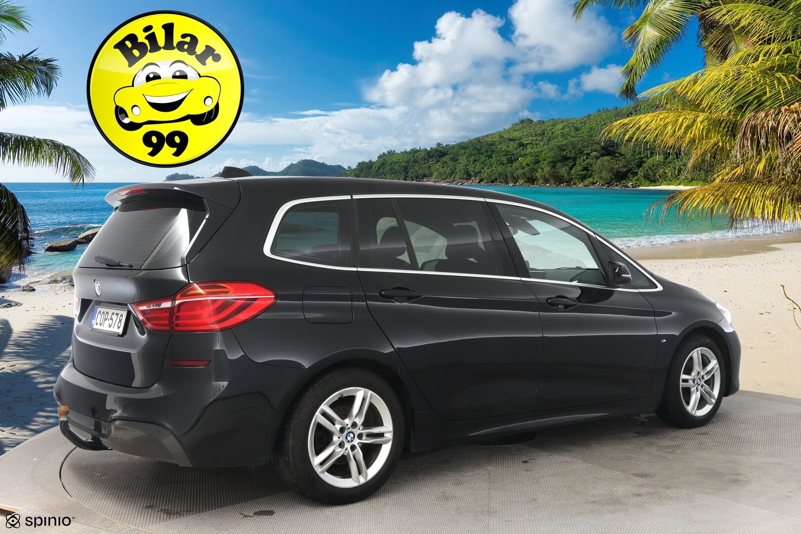 BMW 216 2020 F46 M-sport * HUD / LED / Sähkökontti / Vetokoukku / Tutkat / Proffa navi * - Huippuvarusteet! / Huollot ok / Renkaat ajokuntoiset / Suomi-auto *