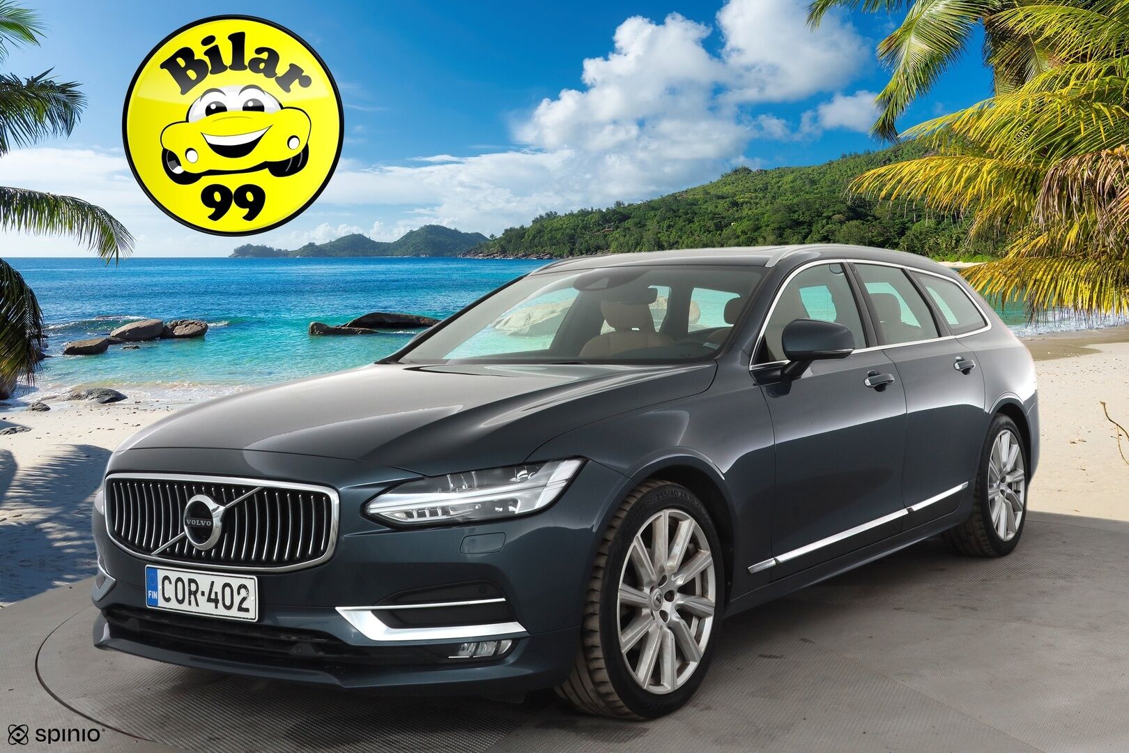 Volvo V90 2020 D4 AWD Business Inscription aut * ACC / Webasto / Panorama / Muistipenkki / Full LED / P.Kamera / Sporttinahat / BLIS * - Suomi-auto / Kahdet renkaat aluvanteilla / ALV - HULLUT AVAJAISHULINAT KORKOTARJOUS 3,29 %