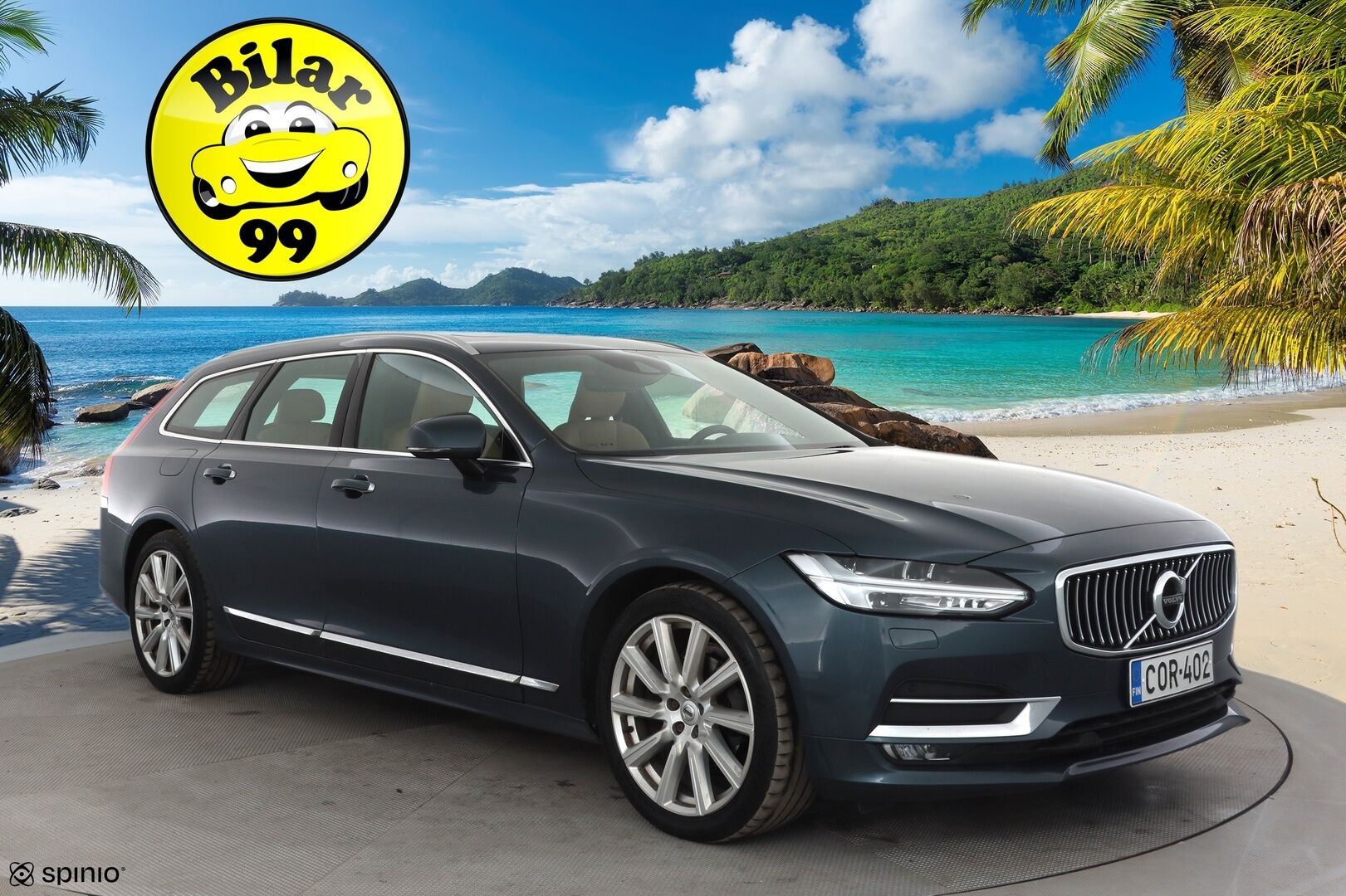 Volvo V90 2020 D4 AWD Business Inscription aut * ACC / Webasto / Panorama / Muistipenkki / Full LED / P.Kamera / Sporttinahat / BLIS * - Suomi-auto / Kahdet renkaat aluvanteilla / ALV - HULLUT AVAJAISHULINAT KORKOTARJOUS 3,29 %