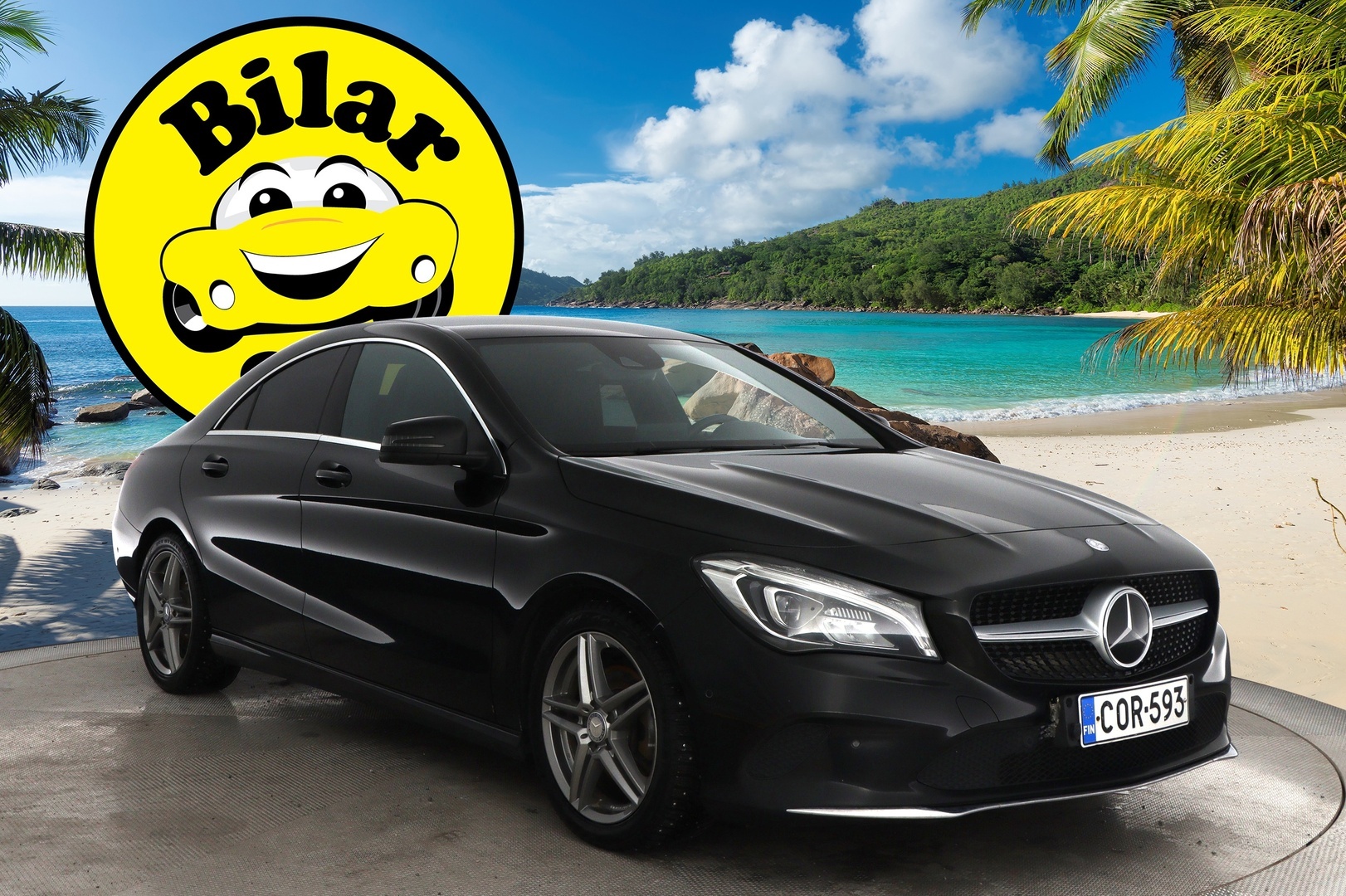Mercedes-Benz CLA 2016 200 A Premium Business * Distronic / Harman & Kardon / P-Kamera / Lohko / Näyttävä! * - Distronic | Harman & Kardon | P-Kamera | Lohko | Kahdet renkaat alumiinivantein | Säntilliset huollot