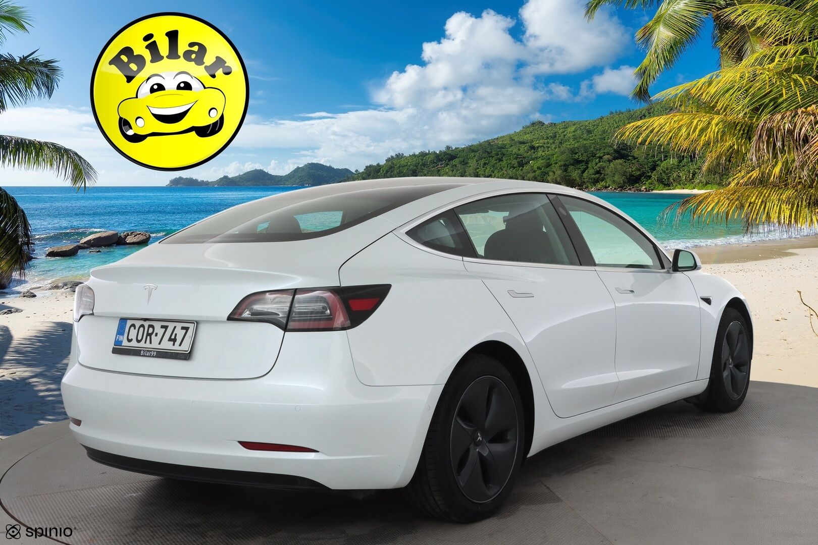 Tesla Model 3 2020 Standard RWD Plus - | Lasikatto | ACC | LED | P.Kamera | Muistipenkki | Navi | Kaistavahti | Keyless | Premium Speakers | Suomi-auto | Kahdet renkaat |