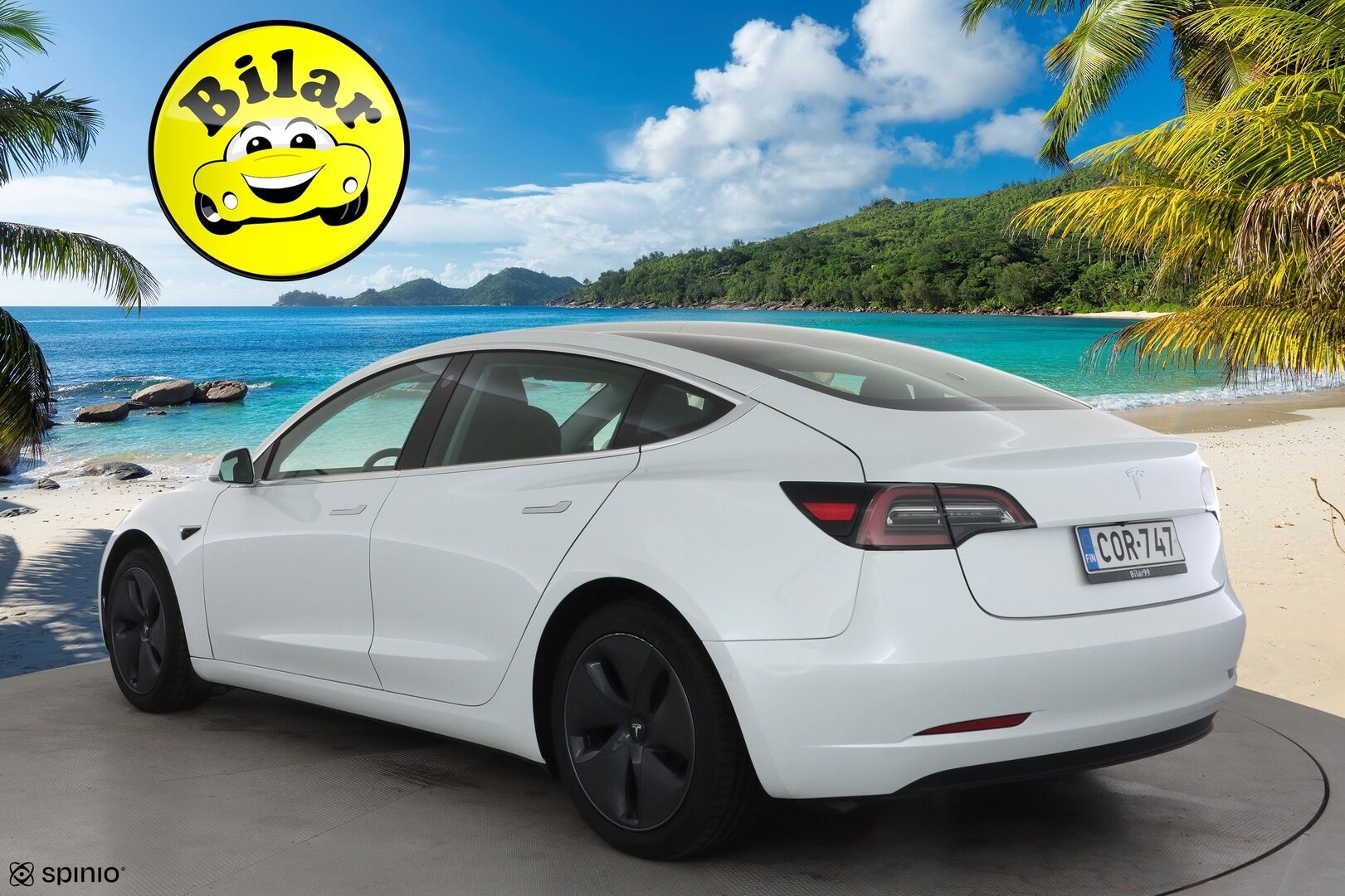 Tesla Model 3 2020 Standard RWD Plus - | Lasikatto | ACC | LED | P.Kamera | Muistipenkki | Navi | Kaistavahti | Keyless | Premium Speakers | Suomi-auto | Kahdet renkaat |
