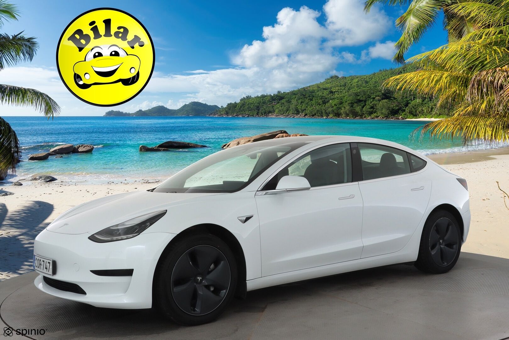 Tesla Model 3 2020 Standard RWD Plus - | Lasikatto | ACC | LED | P.Kamera | Muistipenkki | Navi | Kaistavahti | Keyless | Premium Speakers | Suomi-auto | Kahdet renkaat |