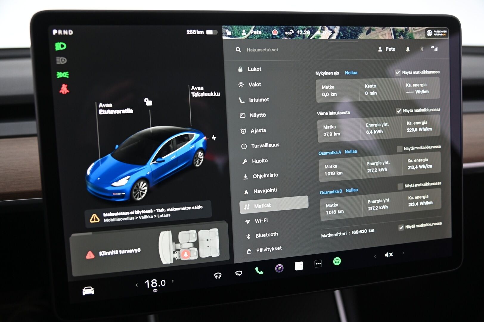 Tesla Model 3 2020 Long Range Dual Motor AWD *Vetokoukku/ Ap 3/  Premium Audio/ Lasikatto* - *Suomiauto / 2x renkaat ja vanteet / Akkutesti tehty*