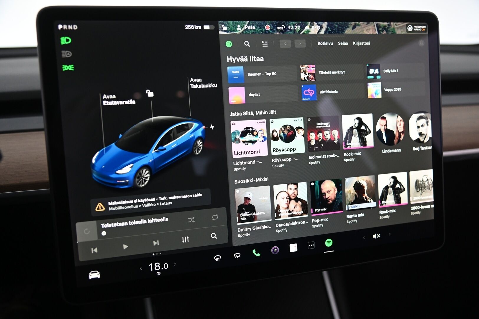 Tesla Model 3 2020 Long Range Dual Motor AWD *Vetokoukku/ Ap 3/  Premium Audio/ Lasikatto* - *Suomiauto / 2x renkaat ja vanteet / Akkutesti tehty*