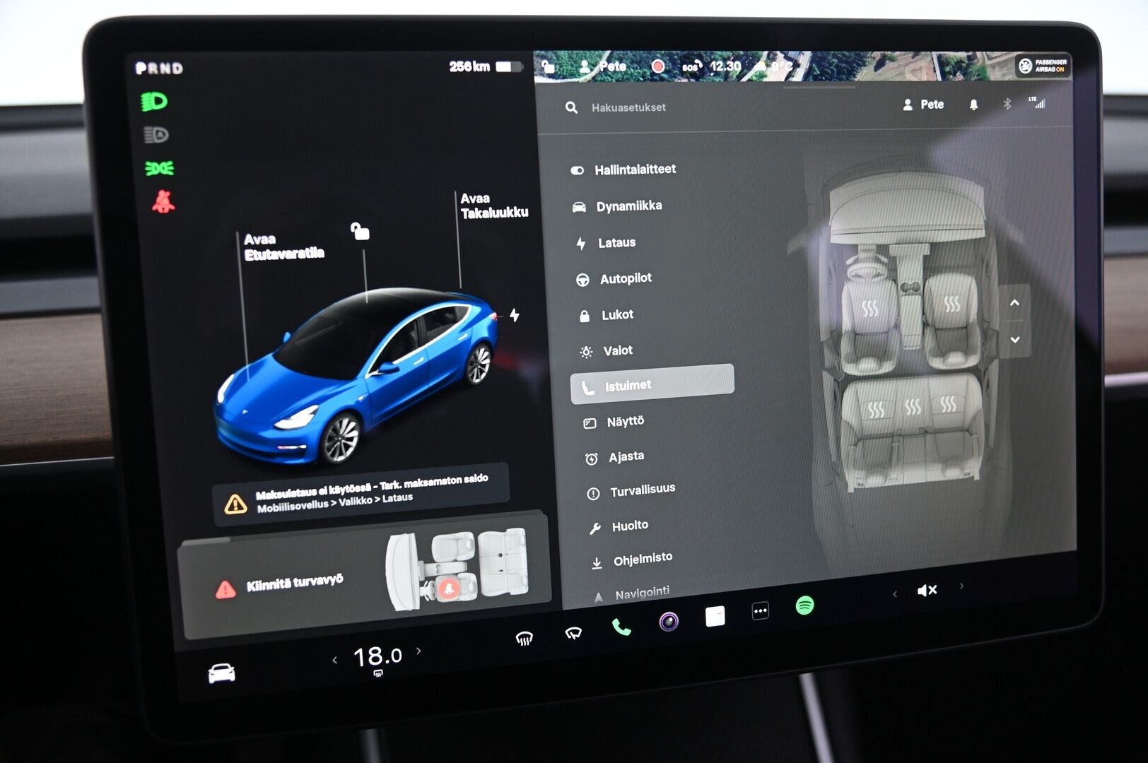Tesla Model 3 2020 Long Range Dual Motor AWD *Vetokoukku/ Ap 3/  Premium Audio/ Lasikatto* - *Suomiauto / 2x renkaat ja vanteet / Akkutesti tehty*