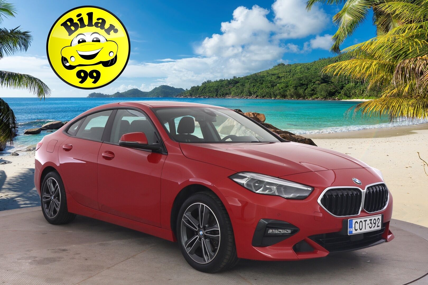 BMW 218 2020 F44 Gran Coupé 218i A Business Sport * LED-valot / P.Tutkat / Sport penkit / Melbourne Red / Digimittaristo / Lohko+Sisälämmitin * * - Suomi-auto / Pienet kilsat / 1-omisteinen