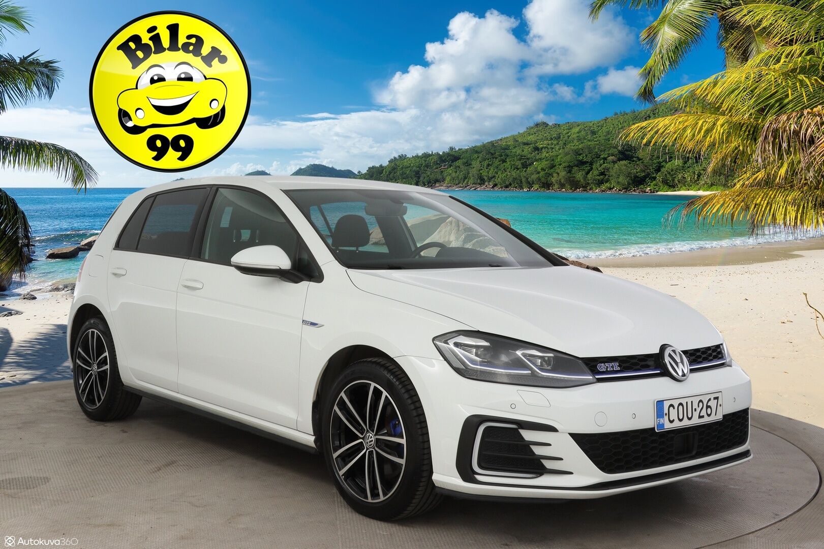 Volkswagen Golf 2017 GTE Plug-In Hybrid 150 kW (204 hv) ** Facelift / Webasto / Adapt. vakkari / Tutkat ** - * Facelift / Kahdet renkaat *