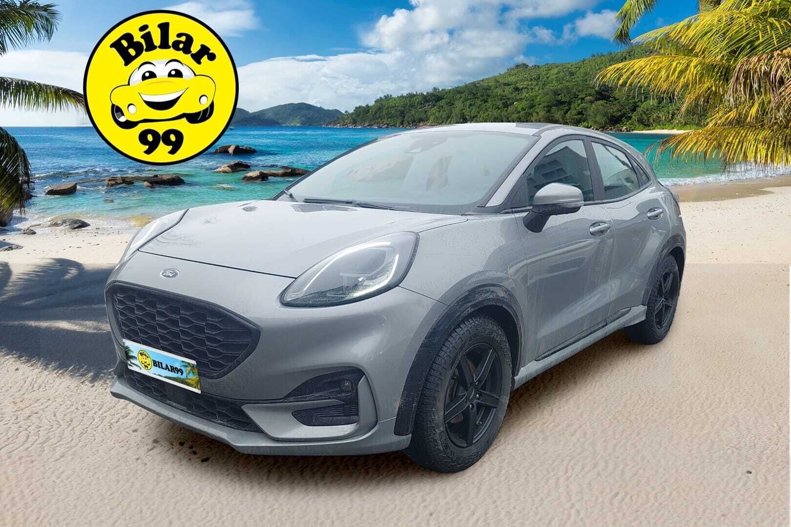 Ford Puma 2020 1,0 EcoBoost 125hv A7 ST-Line 5-ovinen *Suomi-auto / Vakkari / Peruutustutka / Lohkolämmitin / Läm. tuulilasi* - *2x Renkaat & Vanteet / Ohjauspyörän lämmitys / Merkkihuollettu*