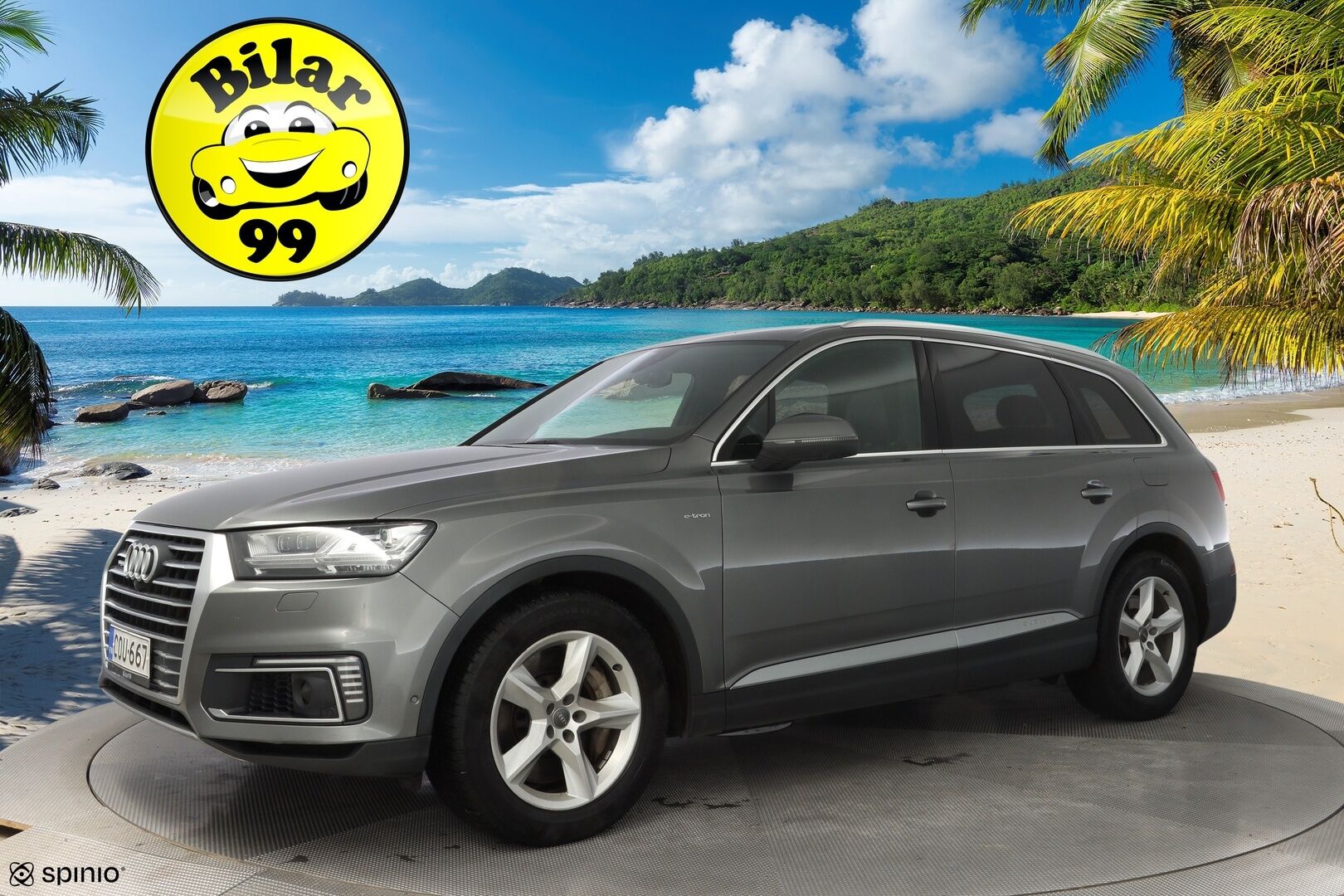 Audi Q7 2017 Business 3,0 V6 TDI e-tron quattro tiptronic * ACC / Webasto / 360° Kamera / Koukku / HUD / Ilma-alusta * - Akku kuntotarkastettu / Kahdet Audin vanteet / SUPER VARUSTEET!