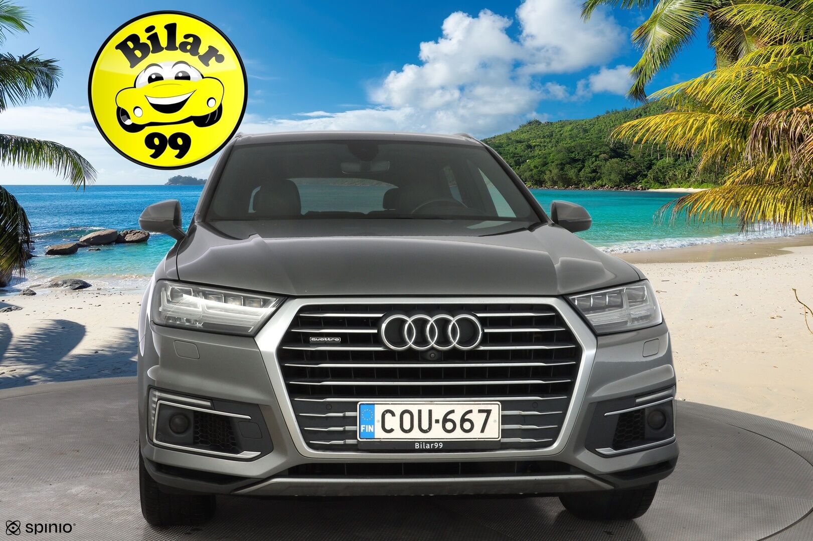 Audi Q7 2017 Business 3,0 V6 TDI e-tron quattro tiptronic * ACC / Webasto / 360° Kamera / Koukku / HUD / Ilma-alusta * - Akku kuntotarkastettu / Kahdet Audin vanteet / SUPER VARUSTEET!