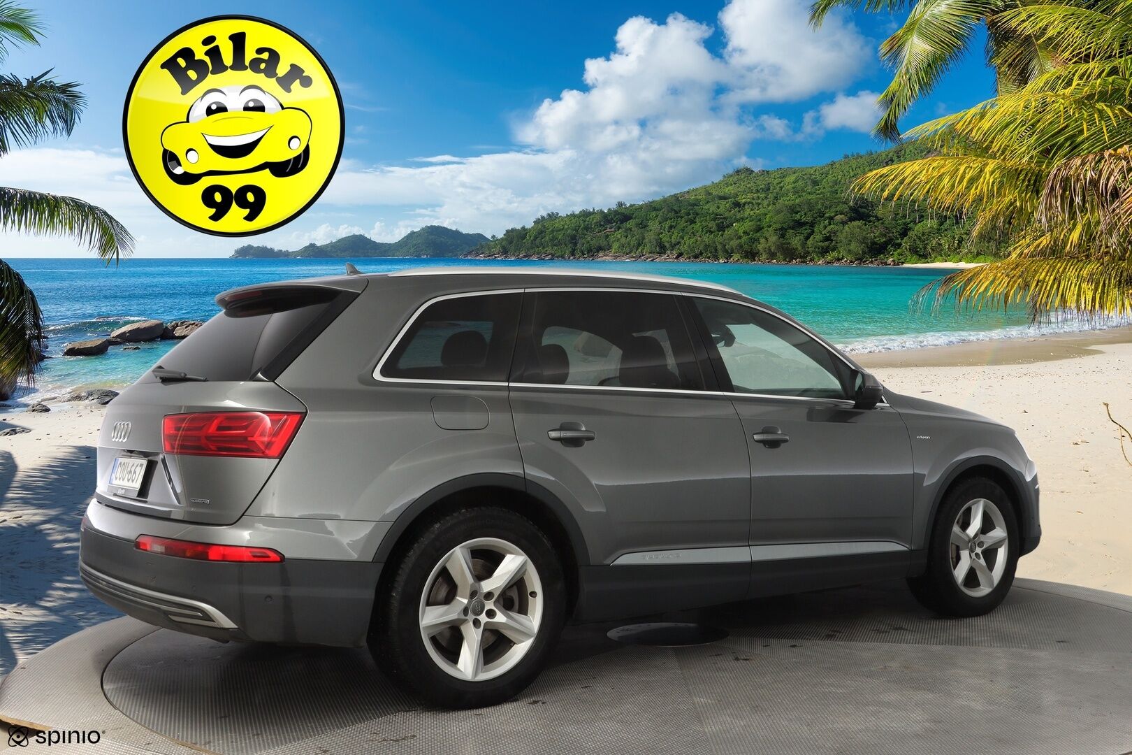 Audi Q7 2017 Business 3,0 V6 TDI e-tron quattro tiptronic * ACC / Webasto / 360° Kamera / Koukku / HUD / Ilma-alusta * - Akku kuntotarkastettu / Kahdet Audin vanteet / SUPER VARUSTEET!