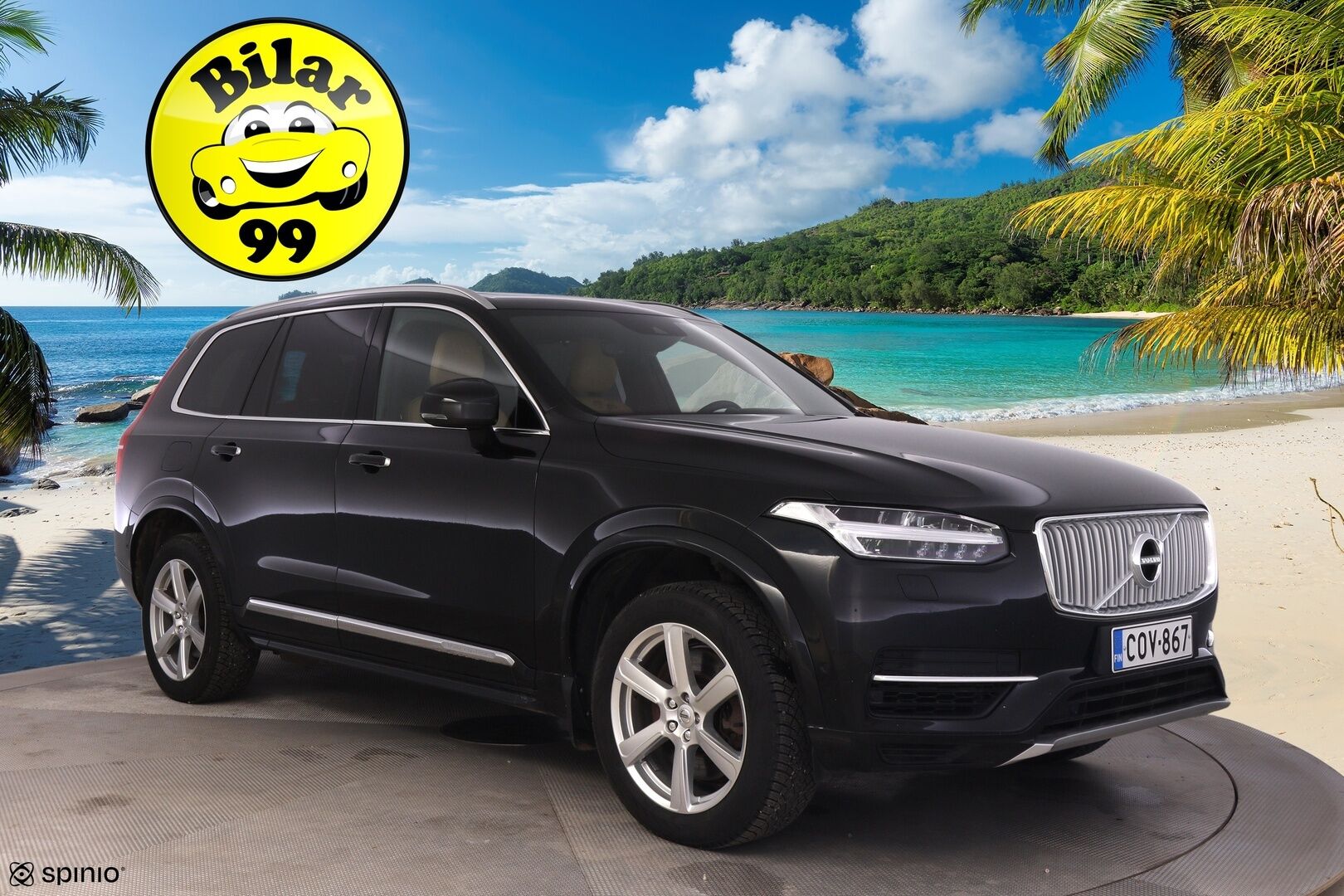 Volvo XC90 2016 T8 Twin Engine AWD Inscription aut *ACC / Bowers&Wilkins / Panorama / P.kamera / S.koukku / Navi / Ruskeatnahat / Muistipenkit* - Jakopää tehty 164tkm! / Lähes uudet Nokian kitkat / 2Xoem vanteet * 