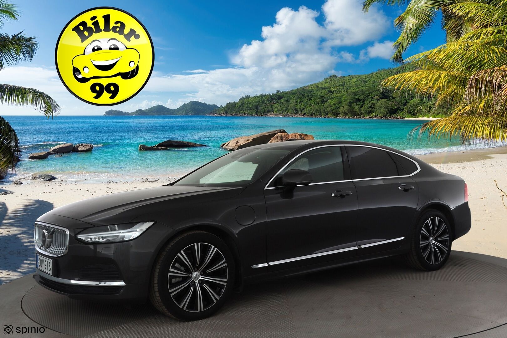 Volvo S90 2021 T8 TwE AWD Business Inscription aut * ACC / HUD / Full LED / Ilma-alusta / H&K / Muistipenkit / Webasto / P.kamera / Nahat * - 1.Om Suomi-auto / Kahdet renkaat aluvanteilla / Huippuvarusteet