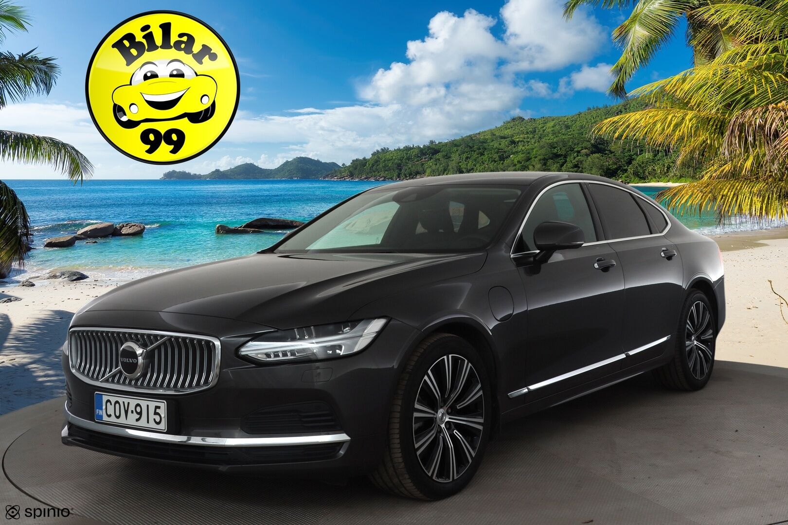 Volvo S90 2021 T8 TwE AWD Business Inscription aut - | ACC | HUD | Full LED | Ilma-alusta | H&K | Muistipenkit | Webasto | P.kamera | 1.Om Suomi-auto | Kahdet renkaat aluvanteilla | Huippuvarusteet |