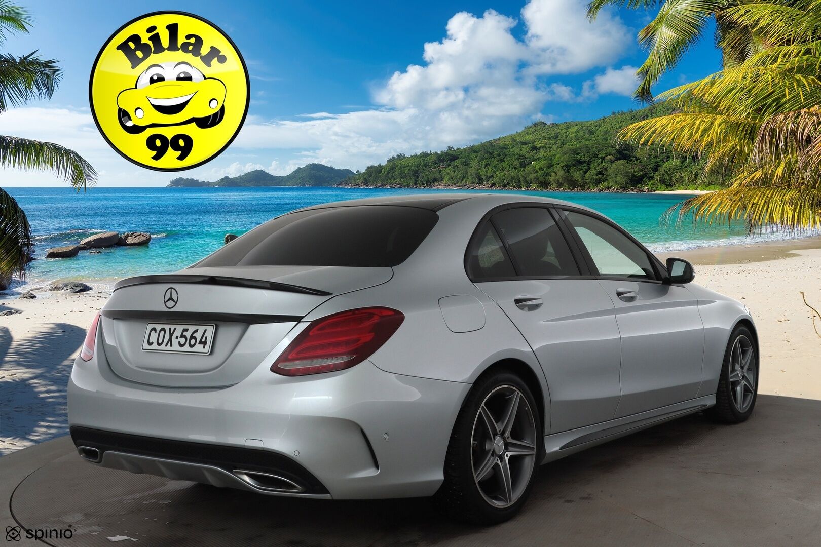 Mercedes-Benz C 2016 220 d A Premium Business AMG * Distronic Pro / Panorama / Webasto / Burmester / P.kamera / ILS-LED / KeylessGo / Navi * - Kahdet renkaat aluvanteilla / Huippuvarusteet