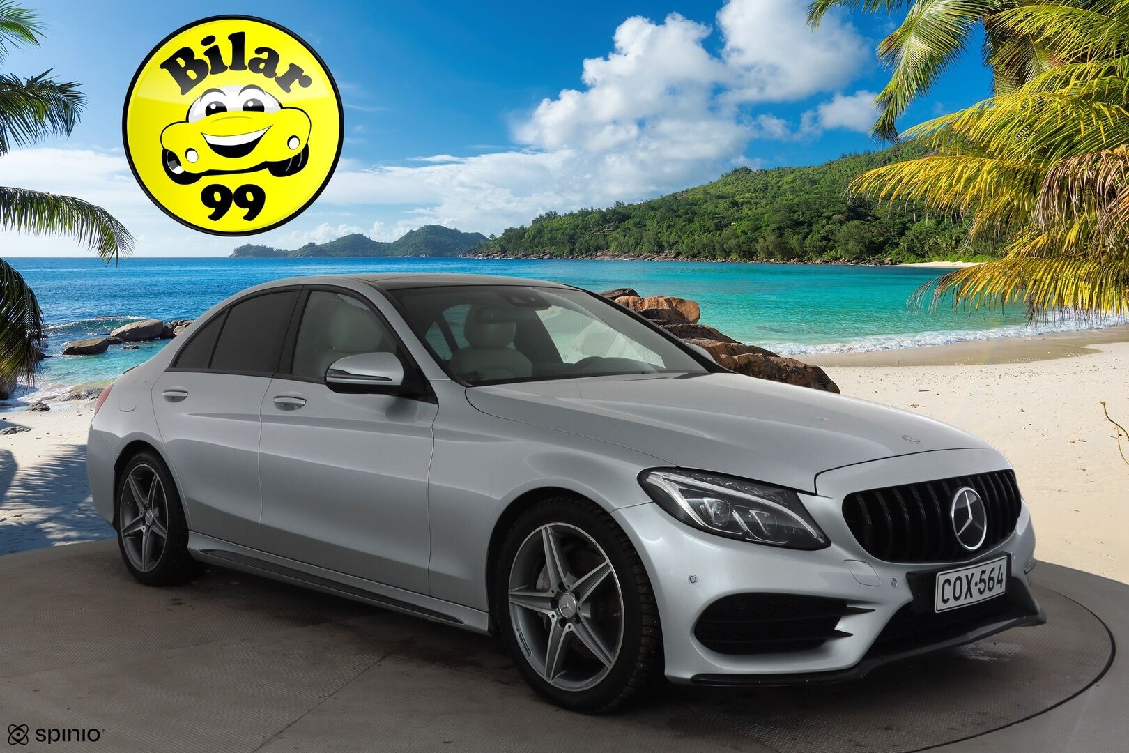 Mercedes-Benz C 2016 220 d A Premium Business AMG * Distronic Pro / Panorama / Webasto / Burmester / P.kamera / ILS-LED / KeylessGo / Navi * - Kahdet renkaat aluvanteilla / Huippuvarusteet