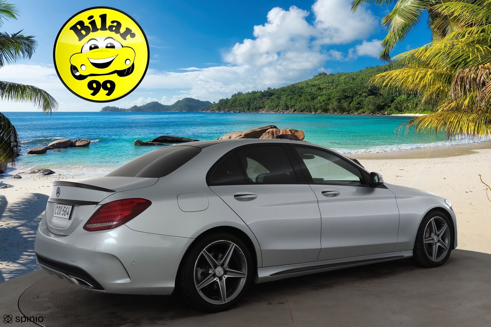 Mercedes-Benz C 2016 220 d A Premium Business AMG * Distronic Pro / Panorama / Webasto / Burmester / P.kamera / ILS-LED / KeylessGo / Navi * - Kahdet renkaat aluvanteilla / Huippuvarusteet