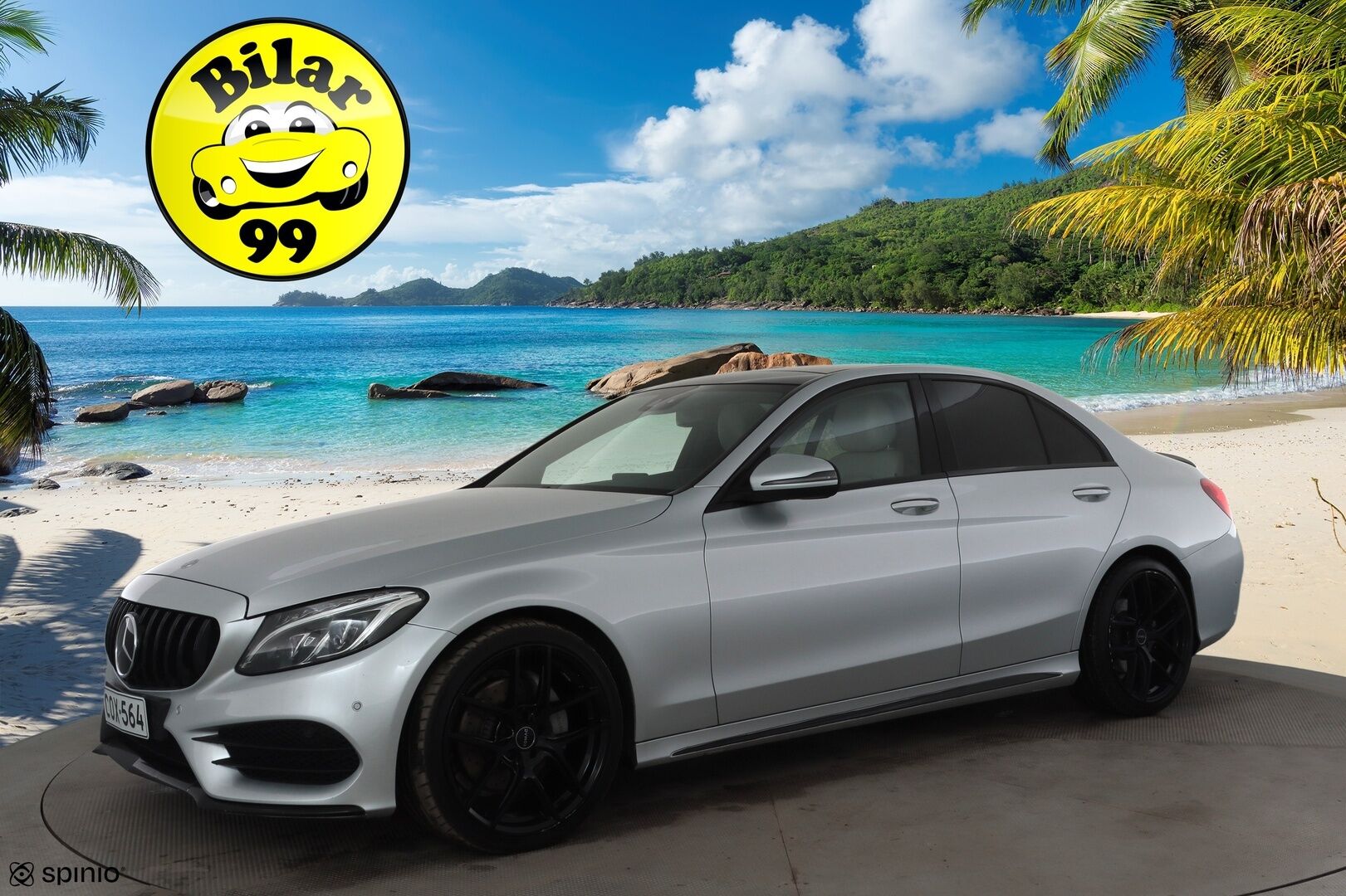 Mercedes-Benz C 2016 220 d A Premium Business AMG * Distronic Pro / Panorama / Webasto / Burmester / P.kamera / ILS-LED / KeylessGo / Navi * - Kahdet renkaat aluvanteilla / Huippuvarusteet