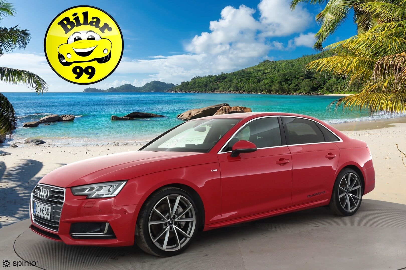 Audi A4 2016 Sedan First Edition Business 2,0 TFSI 185 kW quattro S tronic S Line * Webasto / Adapt.Vakkari / Bang&Olufsen / HUD / 360-Kamera - Kahdet Renkaat / Supervarusteet / Panoraama!