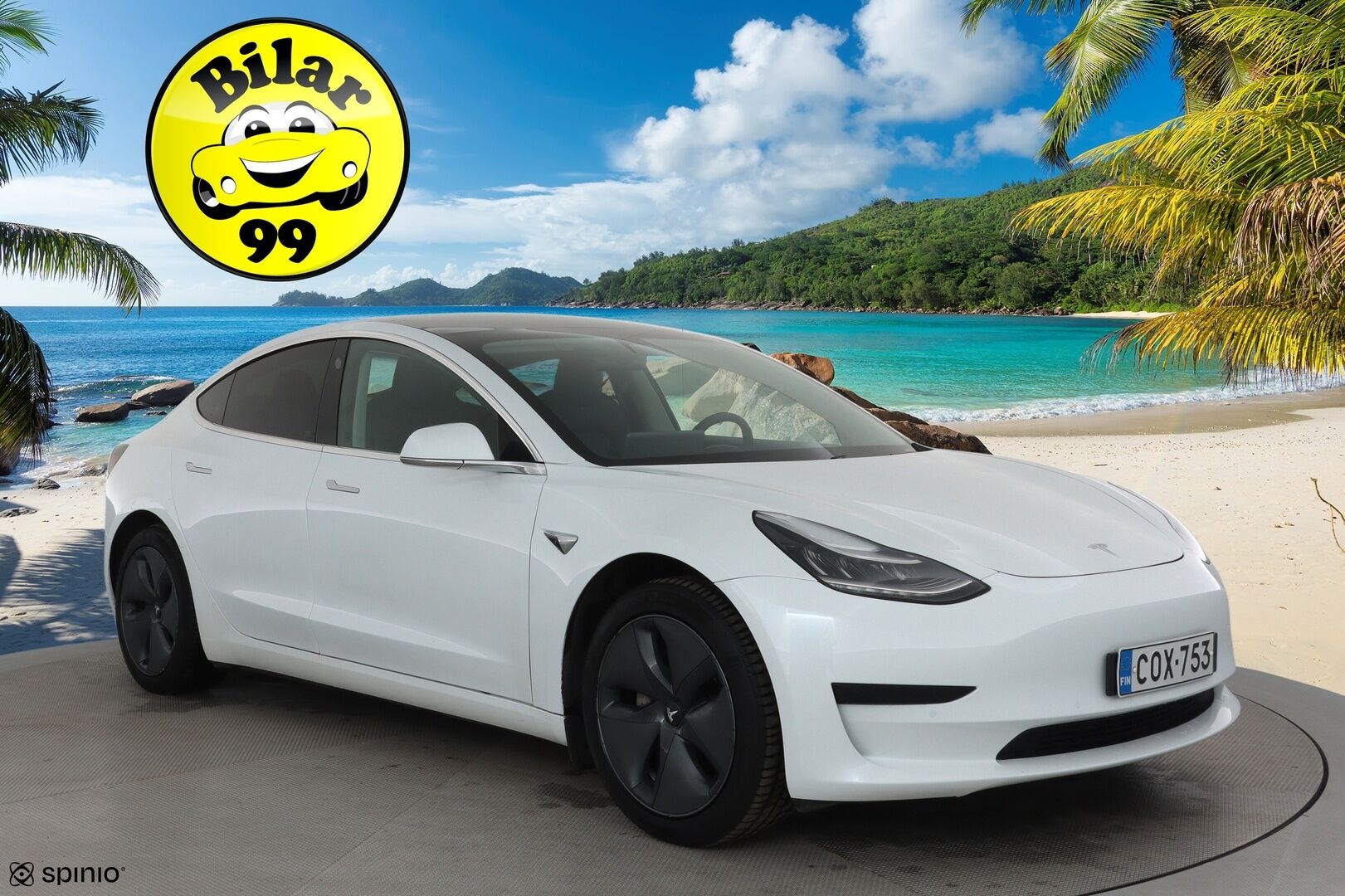Tesla Model 3 2020 Standard Range Plus *Lasikatto / ACC / LED / P.kamera / Muistipenkki / Navi / Kaistavahti / Nahkaverhoilu* - Suomi-auto / Akku kuntotarkastettu!