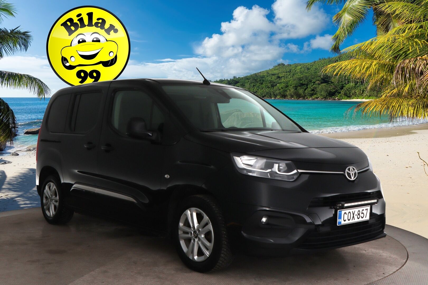 Toyota Proace CITY Verso 2020 Active L1 1,2 130 Autom. 5-H / 1-om. Suomi-auto / Webasto / Vakkari / Kaistavahti / Koukku / Lohko + sisäp. /