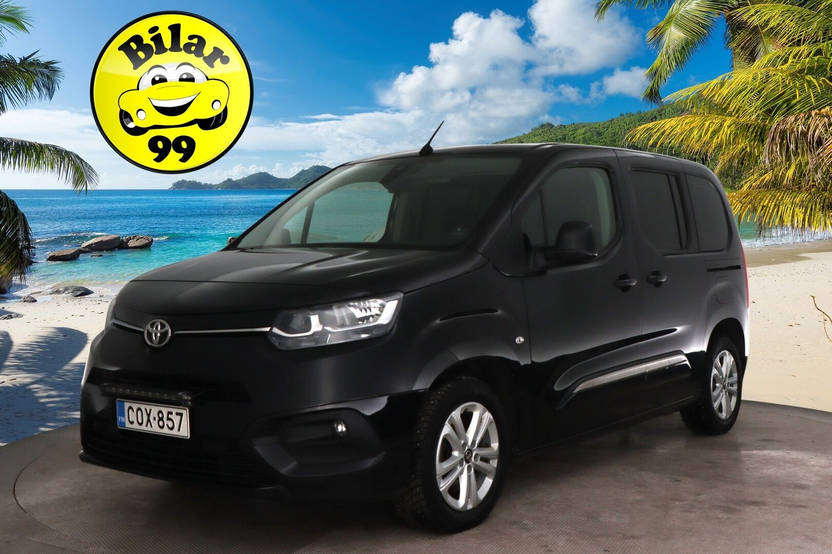 Toyota Proace CITY Verso 2020 Active L1 1,2 130 Autom. 5-H / 1-om. Suomi-auto / Webasto / Vakkari / Kaistavahti / Koukku / Lohko + sisäp. /