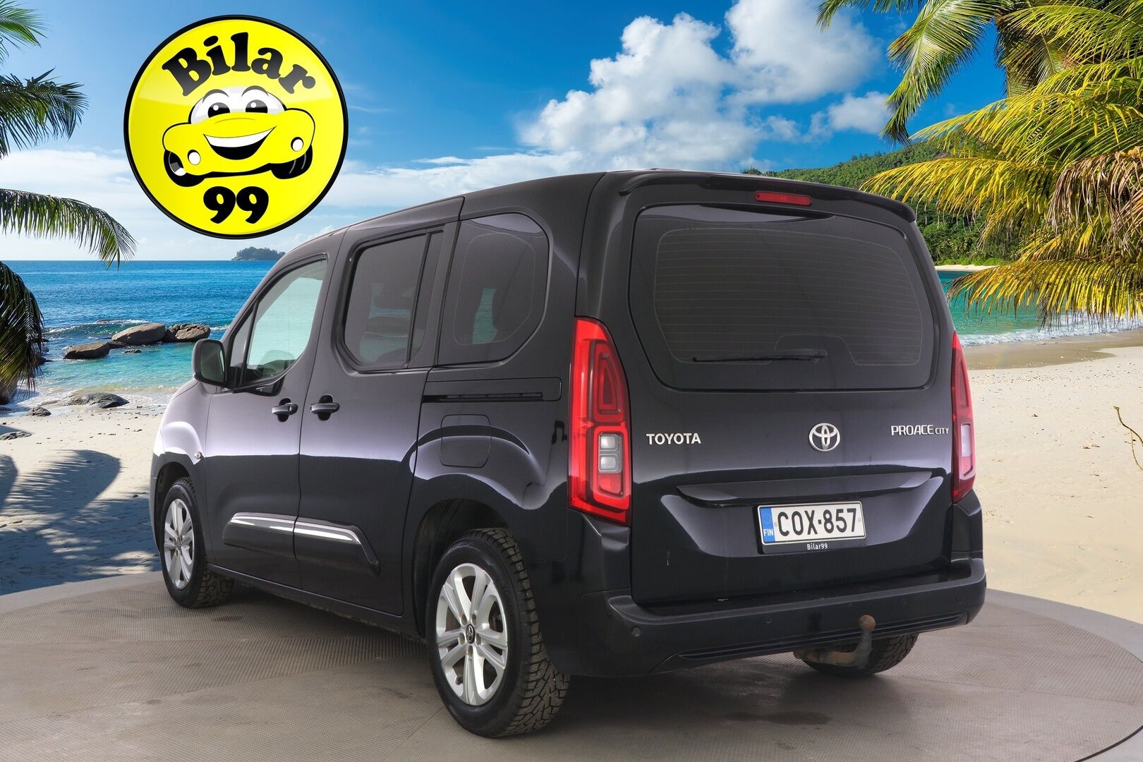 Toyota Proace CITY Verso 2020 Active L1 1,2 130 Autom. 5ov - Suomi-auto | Webasto | Vakkari | Kaistavahti | Koukku | Lohko + sisäp. | Bluethoot | pysäköintitutka