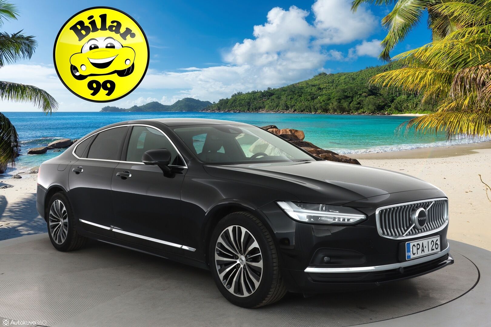 Volvo S90 2021 D3 Business Inscription Edition ** Webasto / Adapt.Vakkari / P.kamera / LED-valot / Sporttinahat Muistilla / Navi ** - 3,99 % KORKOTARJOUS TÄHÄN AUTOON - Kaistavahti / KeylessGO / Suomi-auto / 2x Renkaat