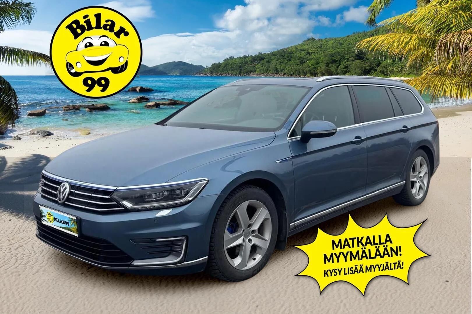 Volkswagen Passat 2017 Variant GTE Plug-In Hybrid 160 kW DSG * ACC / Panorama / Webasto / Nahkasisusta / Keyless / Vetokoukku * - SoH 83.8% / Juuri katsastettu sekä huollettu / Huippuvarusteltu! - HULLUT AVAJAISHULINAT KORKOTARJOUS 3,29 %