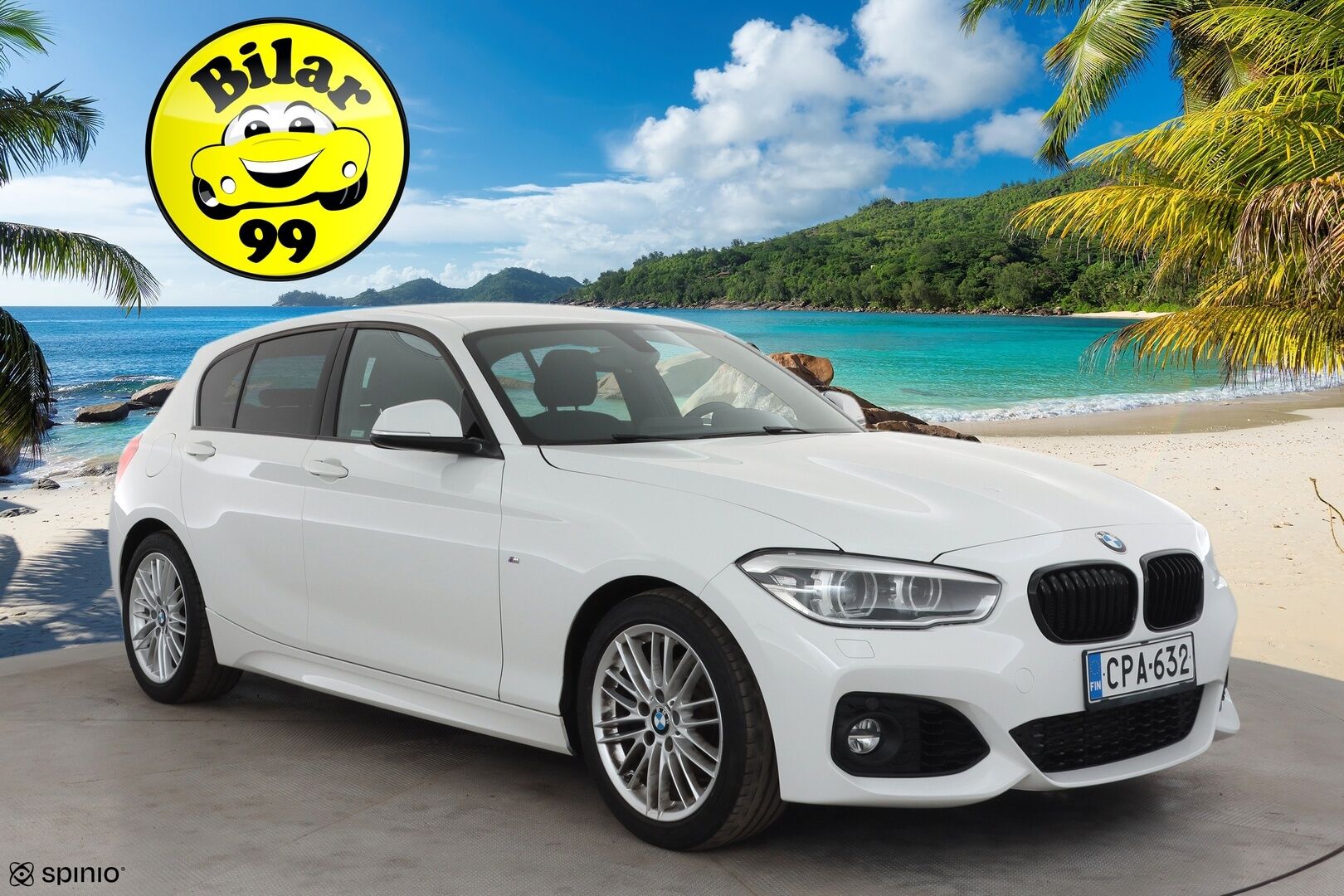 BMW 118 2018 F20 118i A M-sport * Koukku / Hifi / LED / Vakkari / Sporttipenkit / P.tutka / Facelift / Ratinlämmitin * - Kahdet renkaat aluvanteilla 