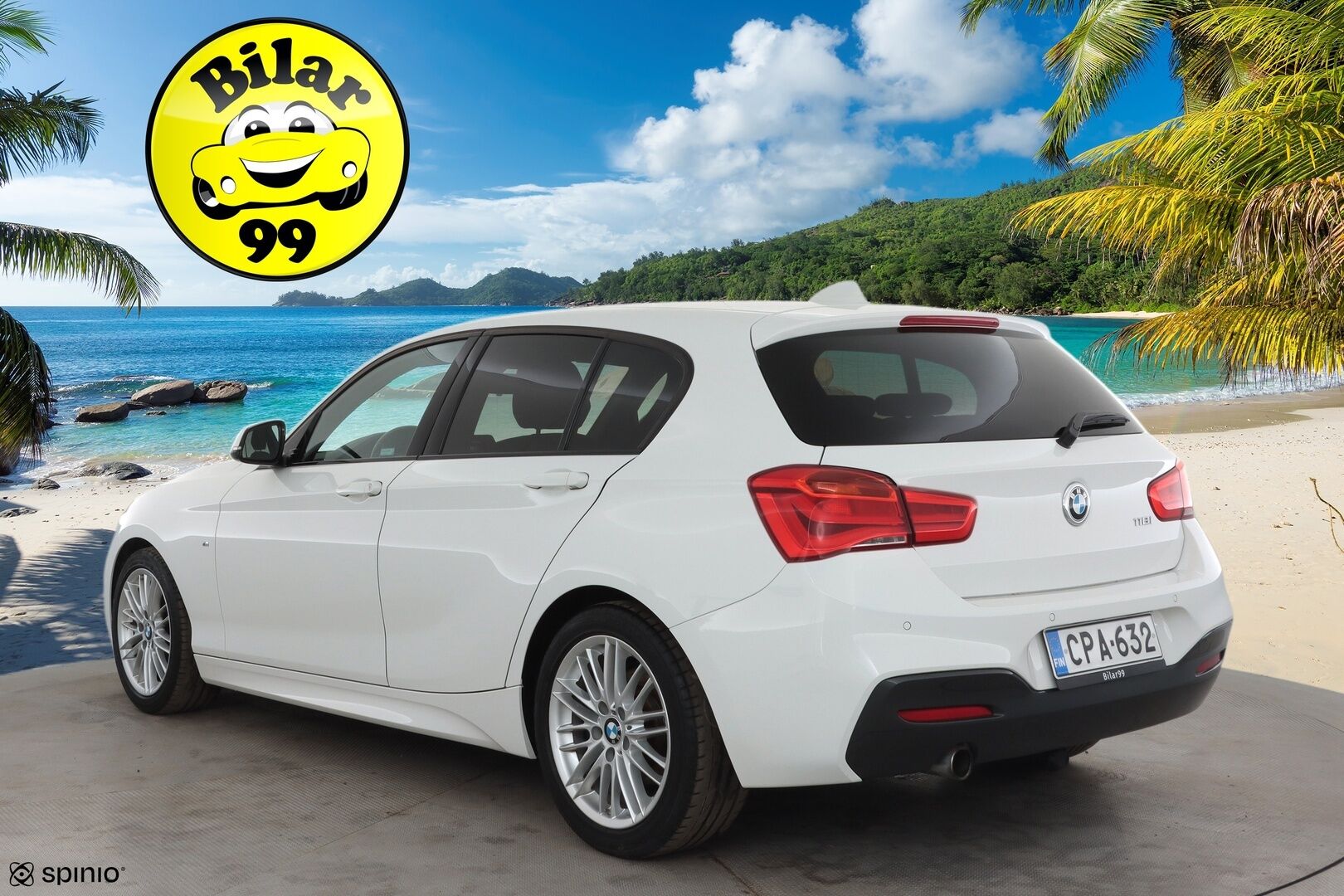 BMW 118 2018 F20 118i A M-sport * Koukku / Hifi / LED / Vakkari / Sporttipenkit / P.tutka / Facelift / Ratinlämmitin * - Kahdet renkaat aluvanteilla 