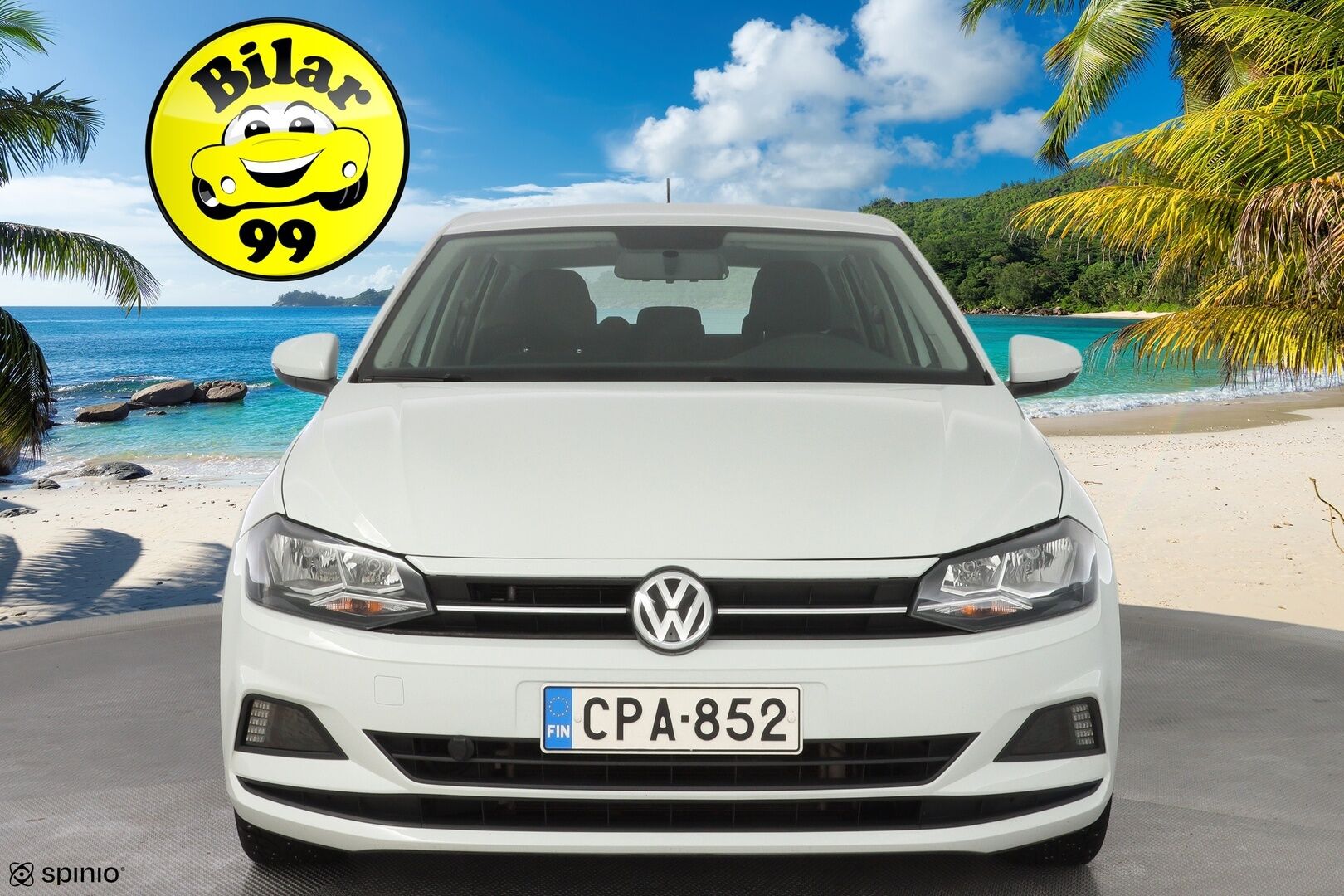 Volkswagen Polo 2021 Style 1.0 TGI 66 kW *ACC / AppleCarPlay / AndroidAuto / Lohko* - Suomi-Auto / Kahdet hyväkuntoiset renkaat alumiinivantein / Juuri huollettu - HULLU BLACKWEEK KORKOTARJOUS 2,49%
