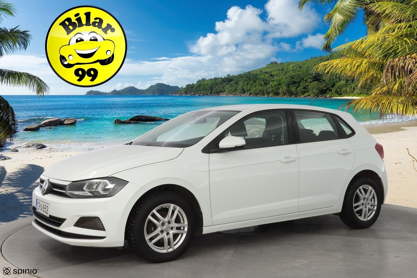 Volkswagen Polo 2021 Style 1.0 TGI 66 kW *ACC / AppleCarPlay / AndroidAuto / Lohko* - POIKKEUKSELLISEN EDULLINEN HINTA! / Suomi-Auto / Kahdet hyväkuntoiset renkaat alumiinivantein / Juuri huollettu