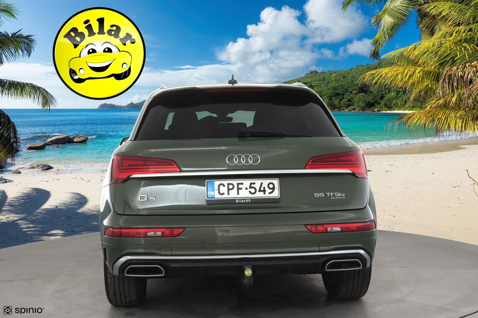 Audi Q5 2021 S line 55 TFSI e 270 kW quattro S tronic Electrified Edition - | ACC | Matrix | S-line sisä | Koukku | Sporttipenkit | Puolinahat | Digimittaristo | Navi | P.kamera | District green | 1-om suomiauto | 