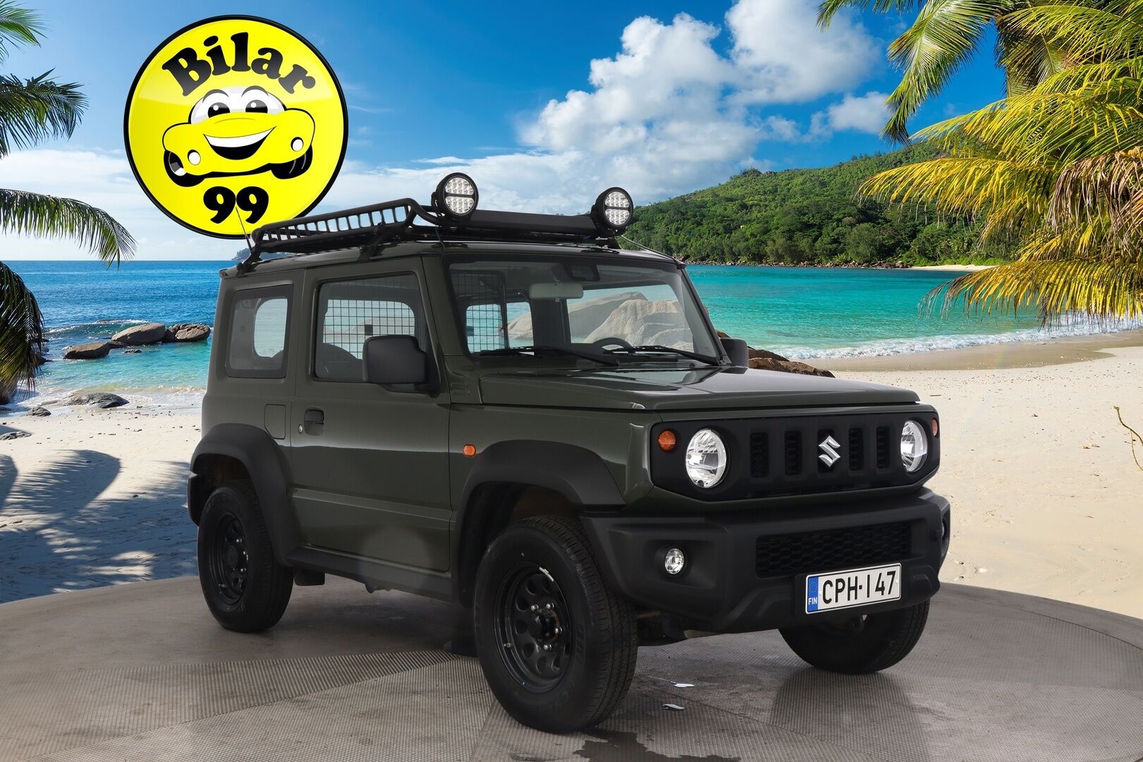 Suzuki Jimny 2022 LCV 1,5 VVT 4WD GL 5MT TWO-SEATER *1.Om. Suomi-Auto / Roof Rack valoilla / Korotettu / Led-lisävalot* - *Juuri saapunut! / Vakkari / "X Renkaat / Lohko / Siisti*