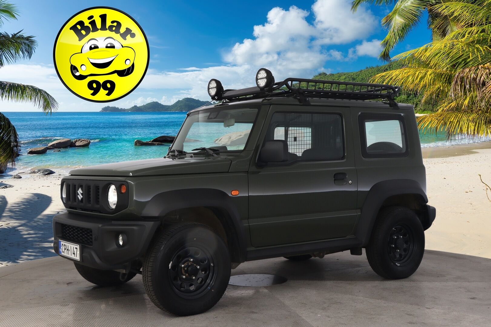 Suzuki Jimny 2022 LCV 1,5 VVT 4WD GL 5MT TWO-SEATER *1.Om. Suomi-Auto / Roof Rack valoilla / Korotettu / Led-lisävalot* - *Juuri saapunut! / Vakkari / "X Renkaat / Lohko / Siisti*